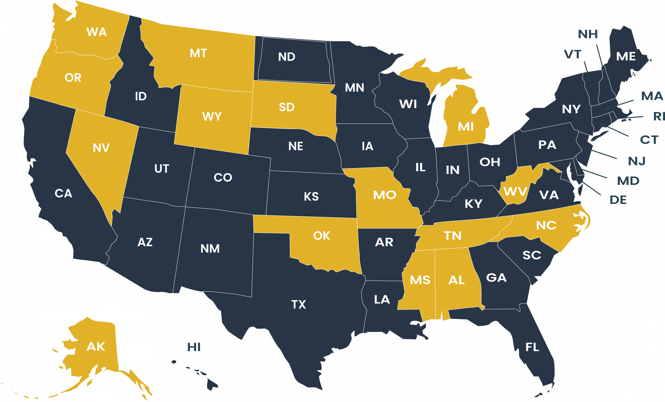 USA map